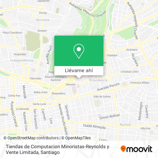 Mapa de Tiendas de Computacion Minoristas-Reynolds y Vente Limitada