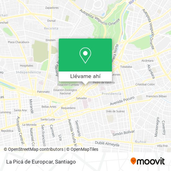 Mapa de La Picá de Europcar