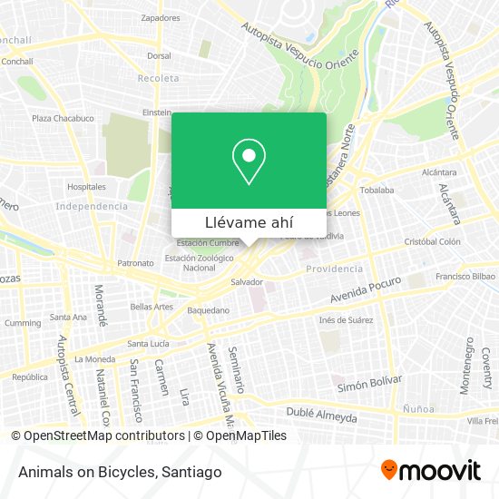 Mapa de Animals on Bicycles