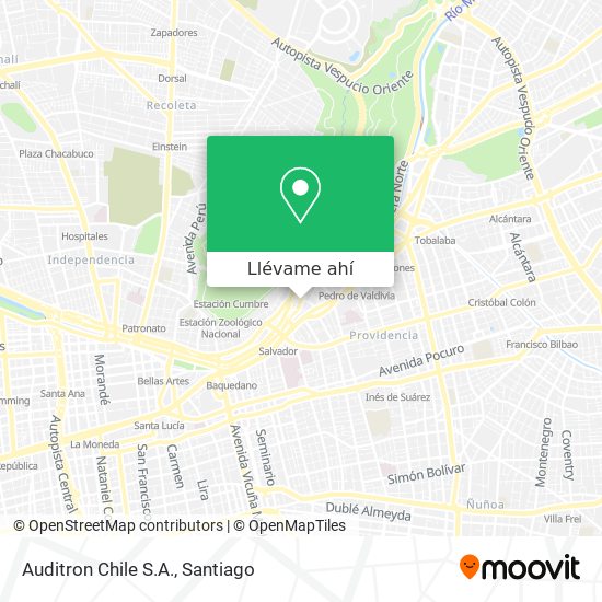 Mapa de Auditron Chile S.A.