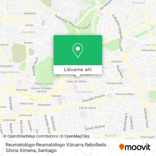 Mapa de Reumatológo-Reumatólogo Vizcarra Rebolledo Gloria Ximena