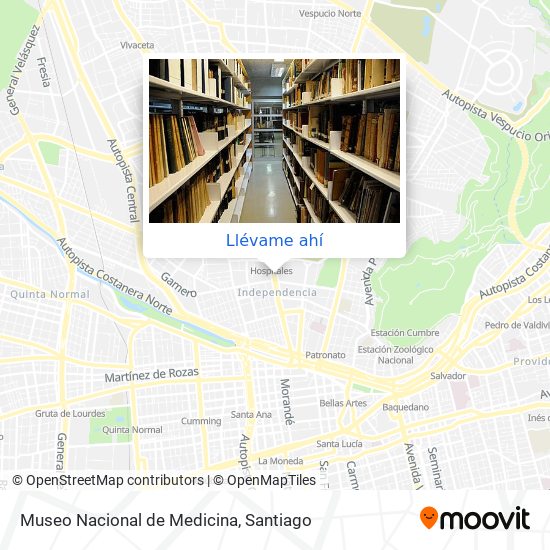 Mapa de Museo Nacional de Medicina