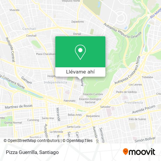 Mapa de Pizza Guerrilla