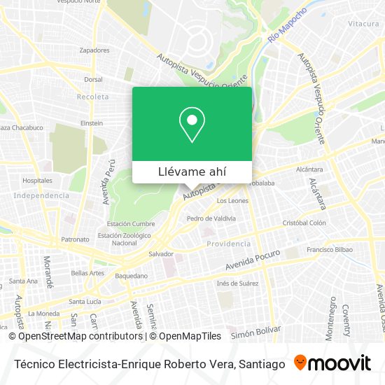 Mapa de Técnico Electricista-Enrique Roberto Vera