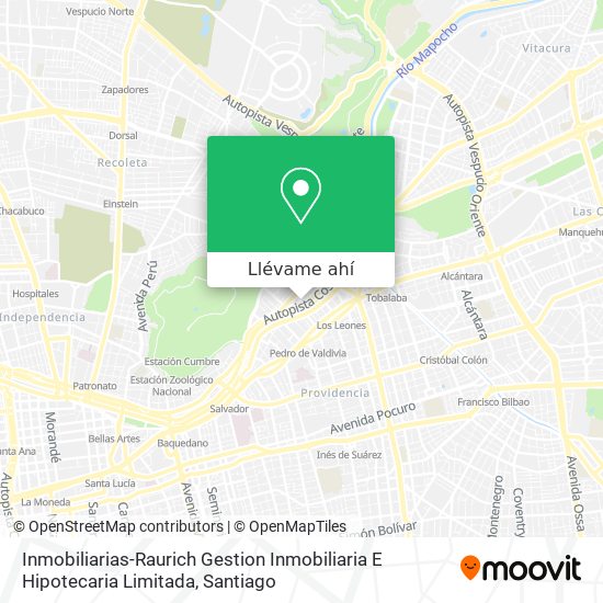 Mapa de Inmobiliarias-Raurich Gestion Inmobiliaria E Hipotecaria Limitada