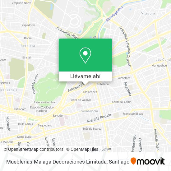 Mapa de Mueblerias-Malaga Decoraciones Limitada