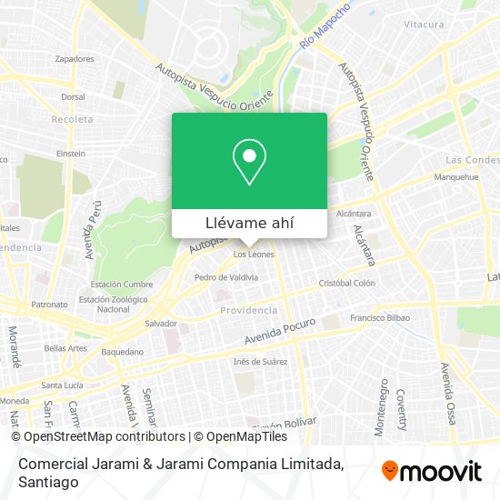 Mapa de Comercial Jarami & Jarami Compania Limitada