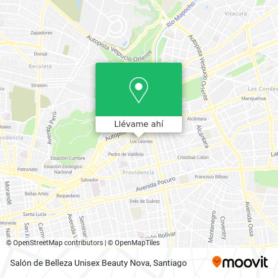 Mapa de Salón de Belleza Unisex Beauty Nova