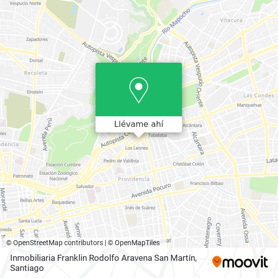 Mapa de Inmobiliaria Franklin Rodolfo Aravena San Martín