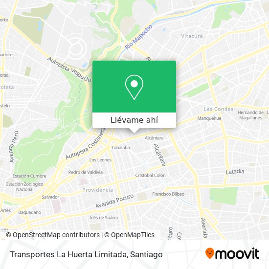 Mapa de Transportes La Huerta Limitada