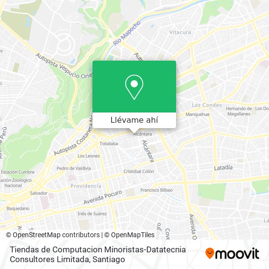 Mapa de Tiendas de Computacion Minoristas-Datatecnia Consultores Limitada