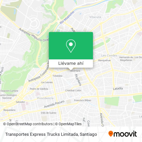 Mapa de Transportes Express Trucks Limitada