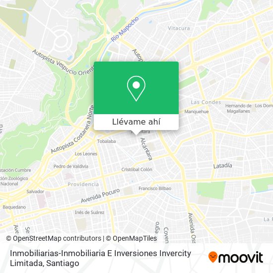 Mapa de Inmobiliarias-Inmobiliaria E Inversiones Invercity Limitada