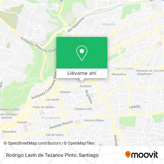 Mapa de Rodrigo Lavín de Tezanos Pinto