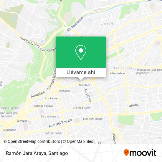 Mapa de Ramón Jara Araya