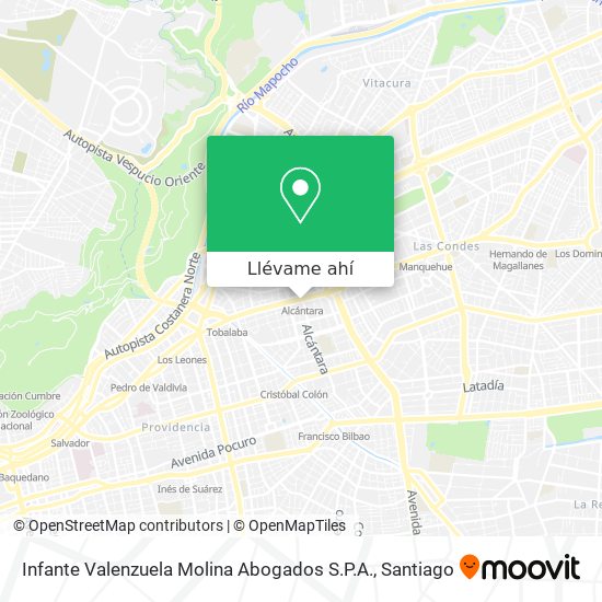 Mapa de Infante Valenzuela Molina Abogados S.P.A.