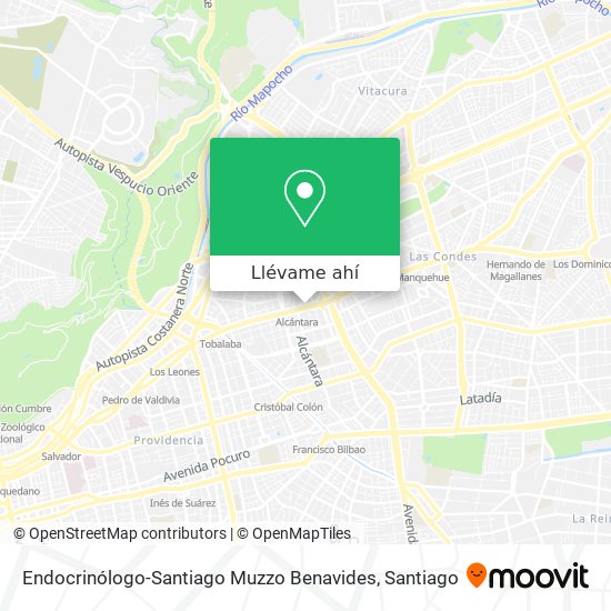 Mapa de Endocrinólogo-Santiago Muzzo Benavides