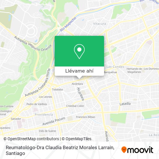 Mapa de Reumatológo-Dra Claudia Beatriz Morales Larraín