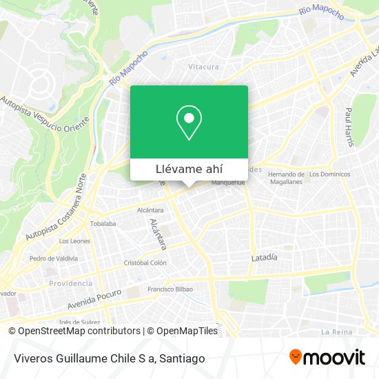 Mapa de Viveros Guillaume Chile S a