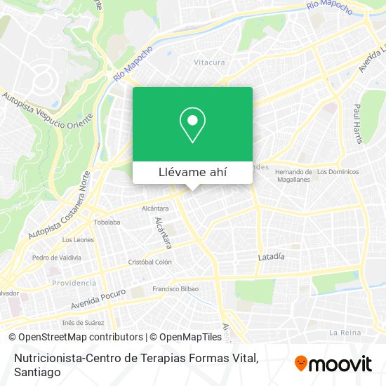 Mapa de Nutricionista-Centro de Terapias Formas Vital