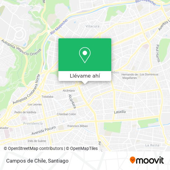 Mapa de Campos de Chile