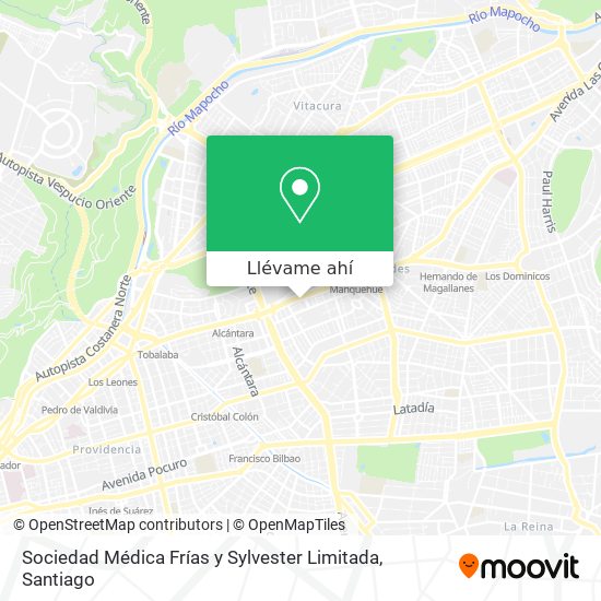 Mapa de Sociedad Médica Frías y Sylvester Limitada