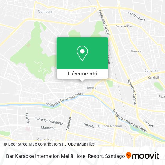 Mapa de Bar Karaoke Internation Meliã Hotel Resort