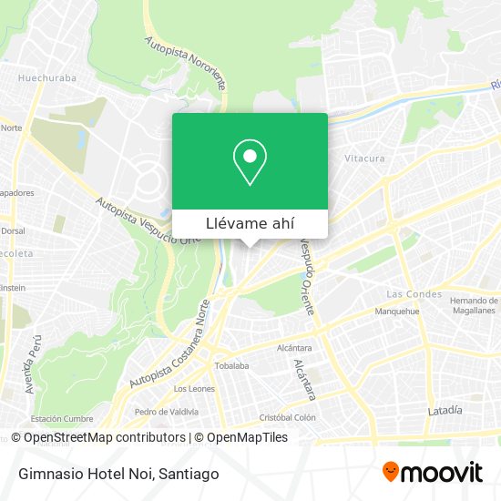 Mapa de Gimnasio Hotel Noi