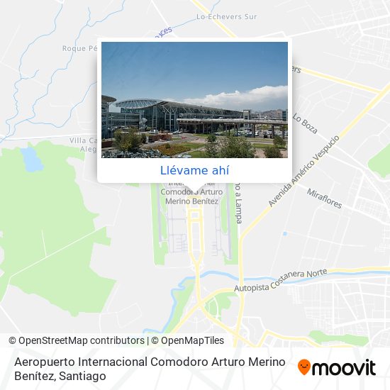 Mapa de Aeropuerto Internacional Comodoro Arturo Merino Benítez