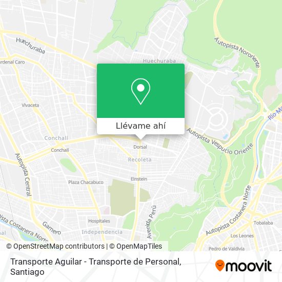 Mapa de Transporte Aguilar - Transporte de Personal