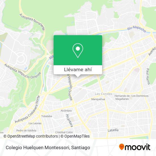 Mapa de Colegio Huelquen Montessori