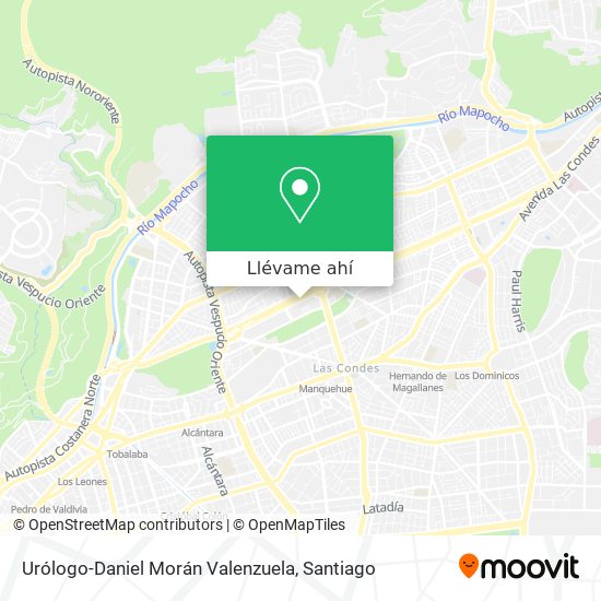 Mapa de Urólogo-Daniel Morán Valenzuela