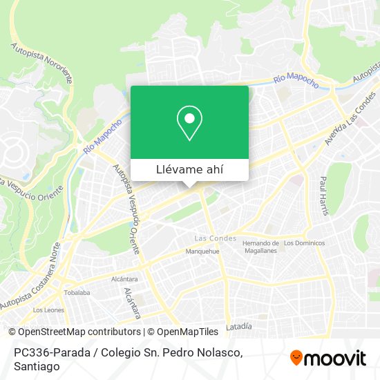 Mapa de PC336-Parada / Colegio Sn. Pedro Nolasco