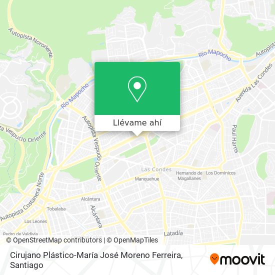 Mapa de Cirujano Plástico-María José Moreno Ferreira