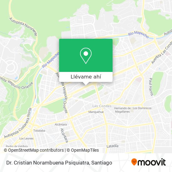 Mapa de Dr. Cristian Norambuena Psiquiatra