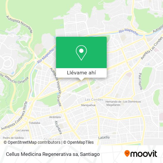 Mapa de Cellus Medicina Regenerativa sa