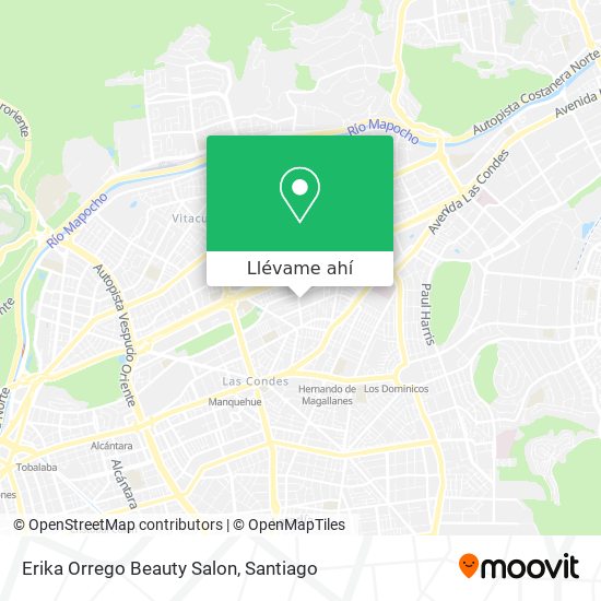 Mapa de Erika Orrego Beauty Salon