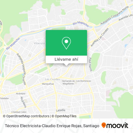 Mapa de Técnico Electricista-Claudio Enrique Rojas