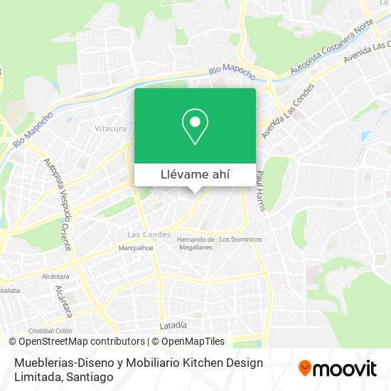 Mapa de Mueblerias-Diseno y Mobiliario Kitchen Design Limitada