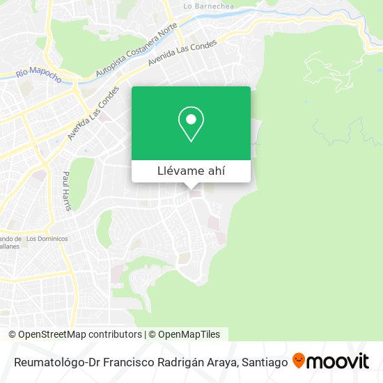 Mapa de Reumatológo-Dr Francisco Radrigán Araya