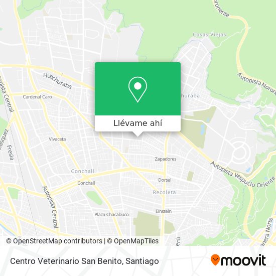 Mapa de Centro Veterinario San Benito