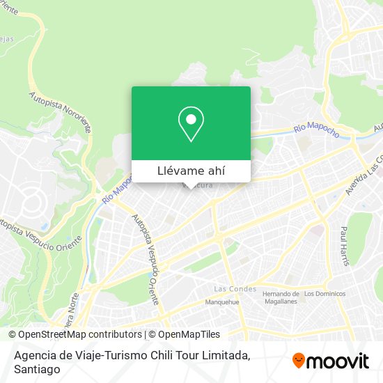 Mapa de Agencia de Viaje-Turismo Chili Tour Limitada