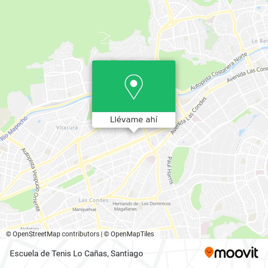 Mapa de Escuela de Tenis Lo Cañas