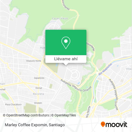 Mapa de Marley Coffee Expomin