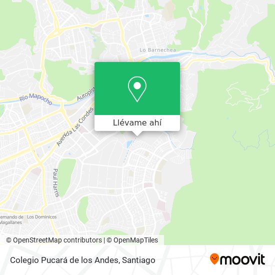 Mapa de Colegio Pucará de los Andes