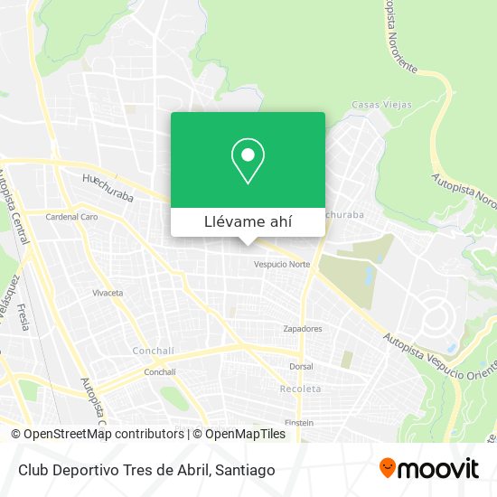 Mapa de Club Deportivo Tres de Abril