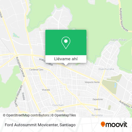 Mapa de Ford Autosummit Movicenter