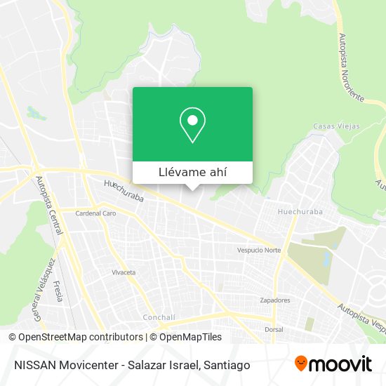 Mapa de NISSAN Movicenter - Salazar Israel