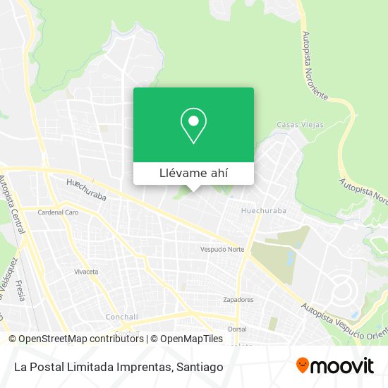 Mapa de La Postal Limitada Imprentas