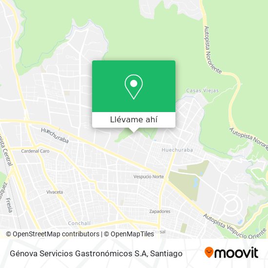 Mapa de Génova Servicios Gastronómicos S.A